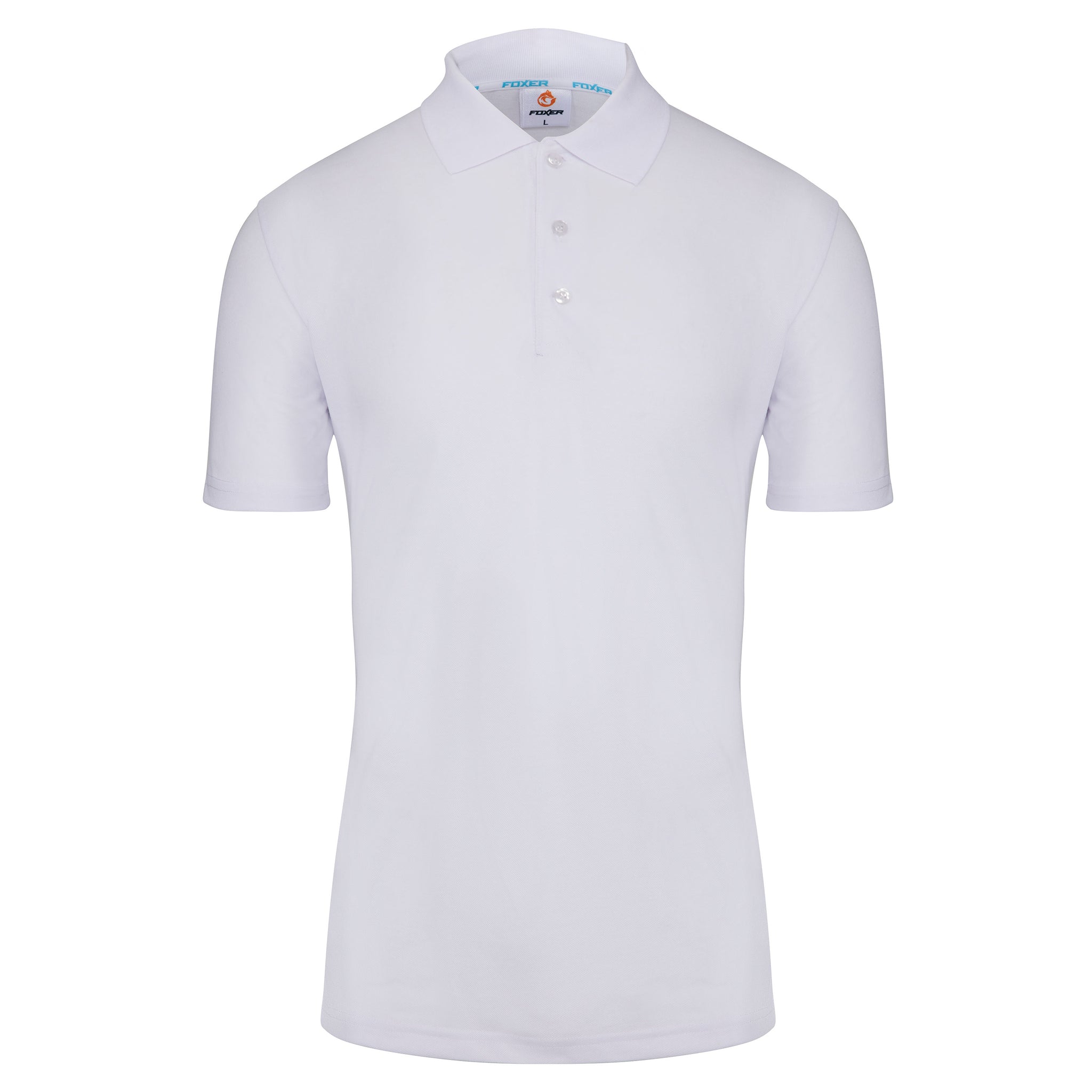 Foxer Men's White Polo T-shirt FTM-LA-012 W