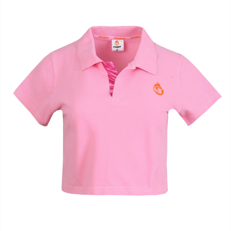 Foxer Kadın Pembe Polo Basic Tişört FTW-LA-014