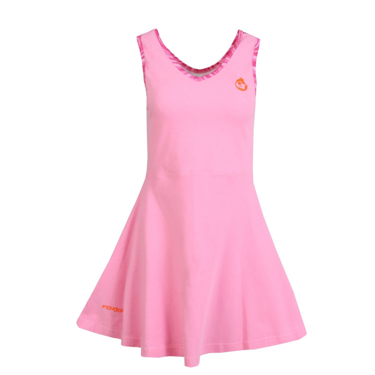 Foxer Kadın Pembe Elbise Sırt Baskı Detaylı FWP-DP-001